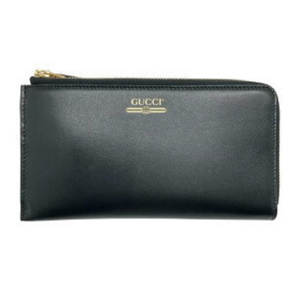 Gucci zipper leather long Wallet black - Picture 1 of 7